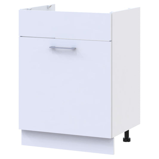 Кухонный модуль нижний Doros Лея НМ82_Ш60 левая 60х46,6х82,1 см Белый/Дуб сонома (DRS-011364)