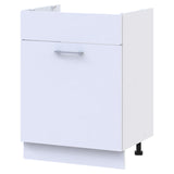 Кухонный модуль нижний Doros Лея НМ82_Ш60 левая 60х46,6х82,1 см Белый/Дуб сонома (DRS-011364)