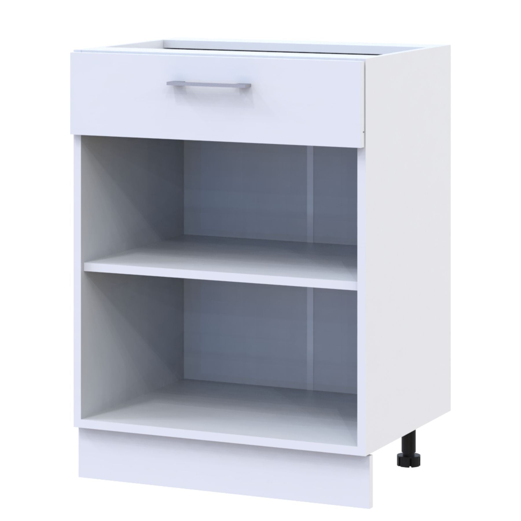 Кухонный модуль нижний Doros Лея НЯ82_Ш60 правая 60х46,6х82 см Белый/Дуб сонома (DRS-011365)