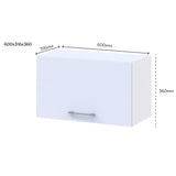 Кухонный модуль под вытяжку Doros Лея В36_Ш60 60х31,6х36 см Белый/Дуб сонома (DRS-011363)