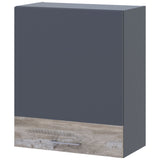 Кухонный модуль верхний Doros Лея В72_Ш60 правая 60х31,6х72 см Графит/Дуб клондайк (DRS-011369)