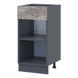 Кухонный модуль нижний Doros Лея НЯ82_40 40х46,6х82 см Графит/Дуб клондайк (DRS-011373)