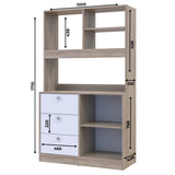 Мини-кухня Doros Лея ДСП 100х43х171 см Графит/Дуб евок (DRS-011435)