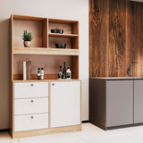 Мини-кухня Doros Лея ДСП 100х43х171 см Дуб сонома/Белый (DRS-011436)