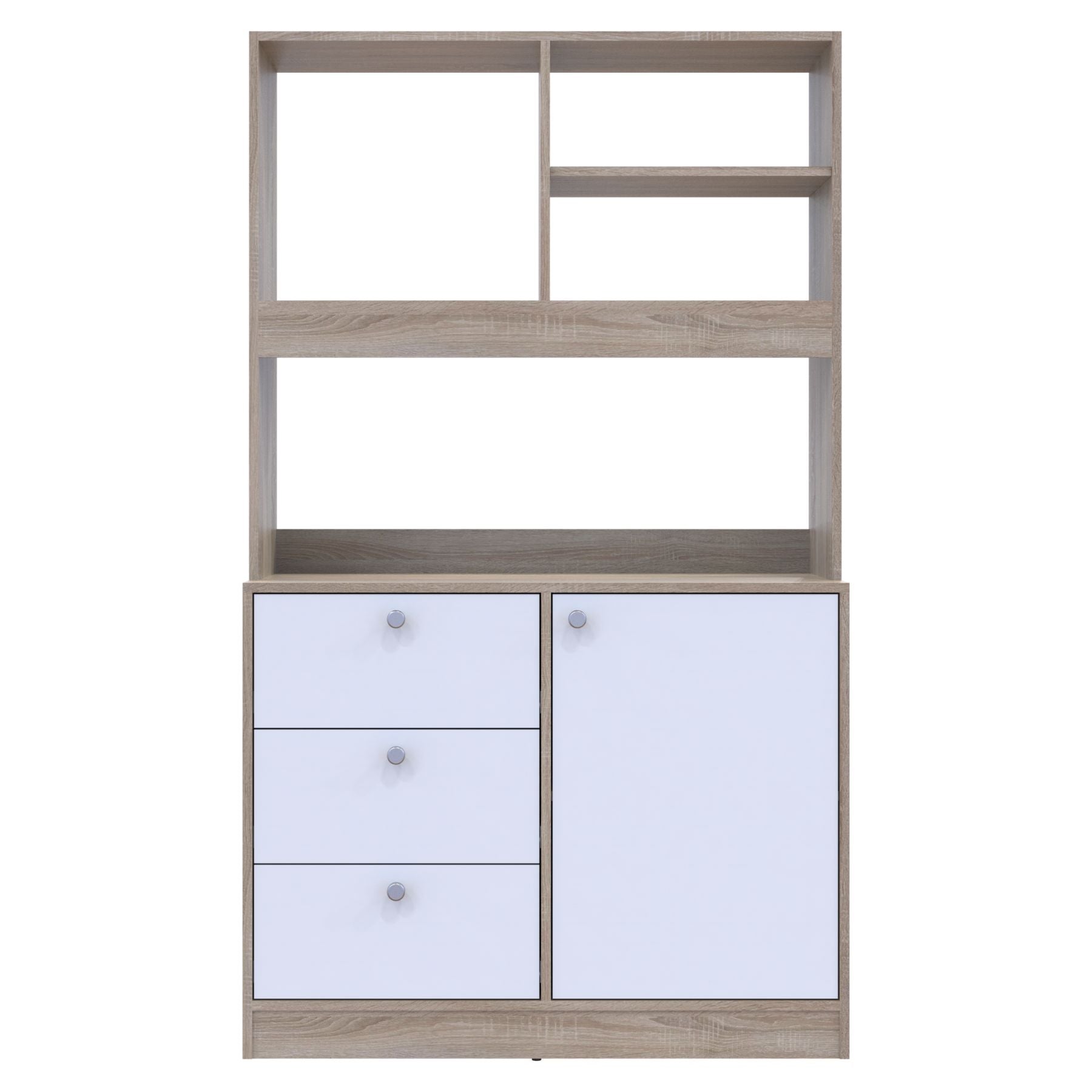 Мини-кухня Doros Лея ДСП 100х43х171 см Графит/Дуб евок (DRS-011435)