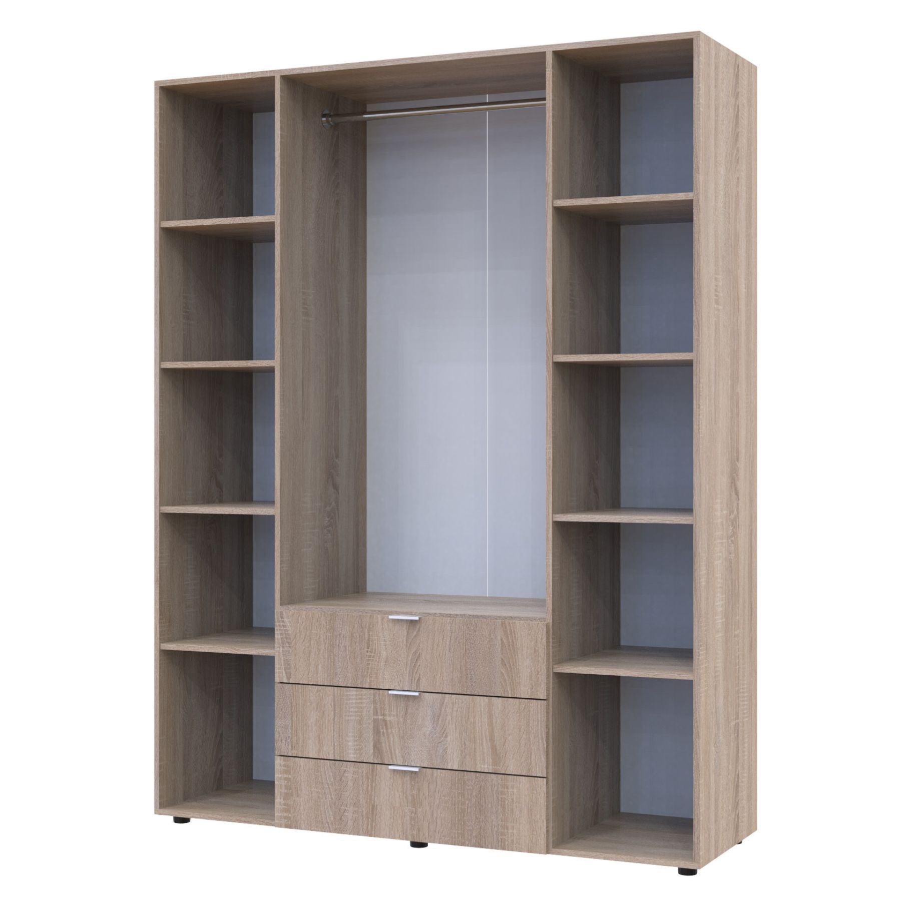 Шкаф распашной для одежды Doros Гелар 155х49,5х203,4 см Дуб сонома (DRS-011102)