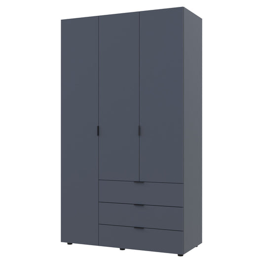 Шкаф распашной для одежды Doros Гелар 116,2х49,5х203,4 см Графит (DRS-011108)