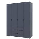 Шкаф распашной для одежды Doros Гелар 155х49,5х203,4 см Графит (DRS-011109)