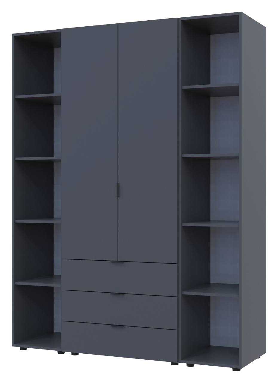 Комплект шкафов для одежды Doros Гелар (3 шт.) 153,9х49,5х203,4 см Графит (DRS-011143)