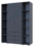 Комплект шкафов для одежды Doros Гелар (3 шт.) 153,9х49,5х203,4 см Графит (DRS-011143)