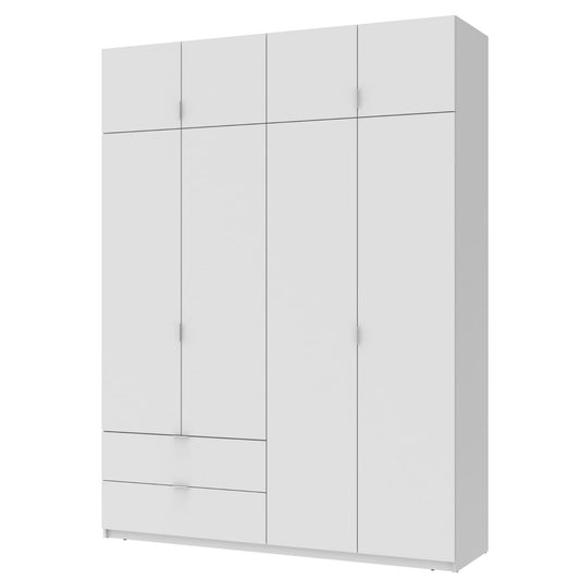 Шкаф распашной с антресолью Doros Лукас 180х50х240 см Белый (DRS-011191)