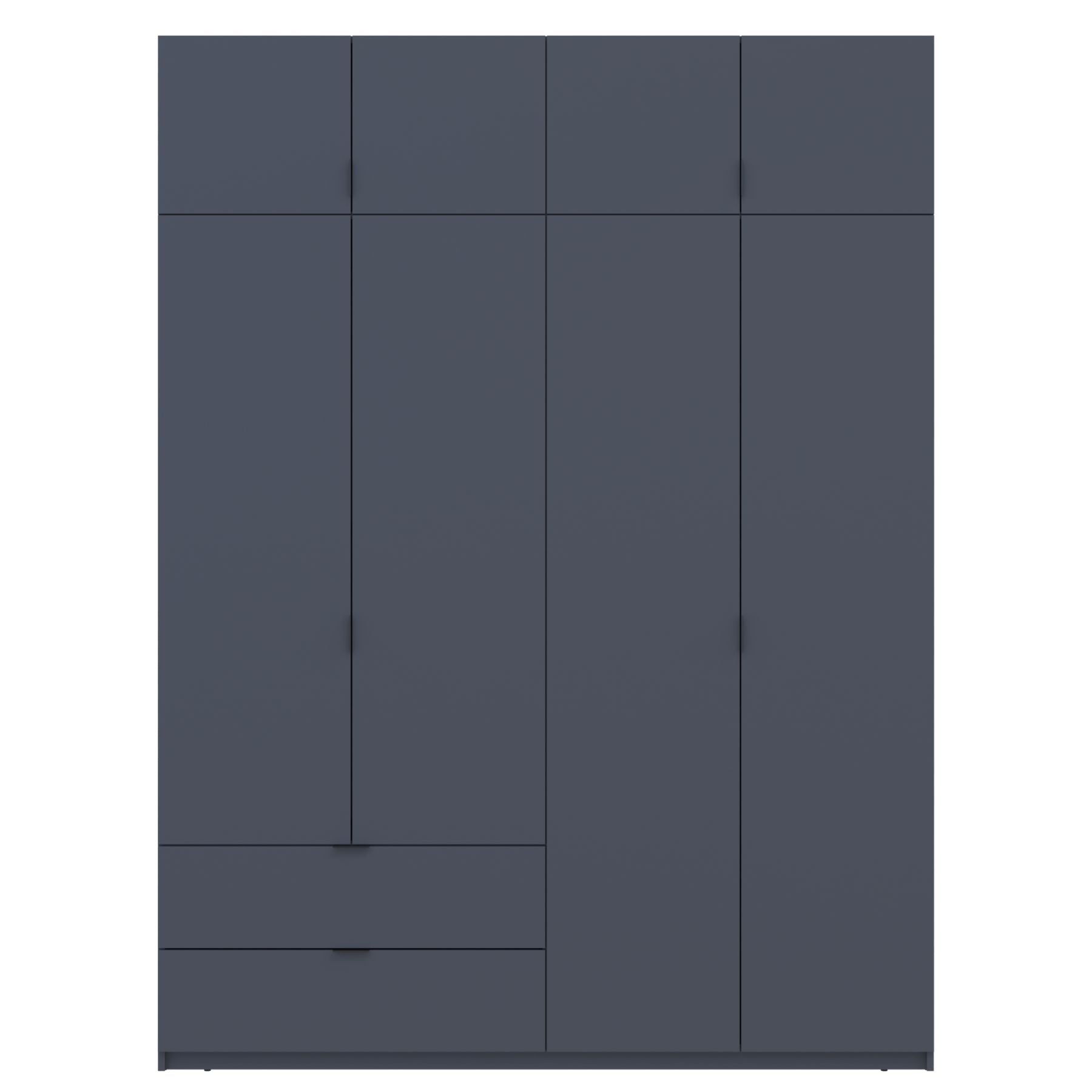 Шкаф распашной с антресолью Doros Лукас 180х50х240 см Графит (DRS-011192)