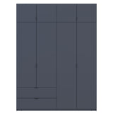 Шкаф распашной с антресолью Doros Лукас 180х50х240 см Графит (DRS-011192)