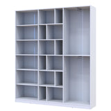 Шкаф для одежды с открытыми полками Doros Морган 180х38,5х210 см Белый (DRS-011219)