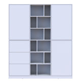 Шкаф для одежды с выдвижными ящиками Doros Морган 180х38,5х210 см Белый (DRS-011220)