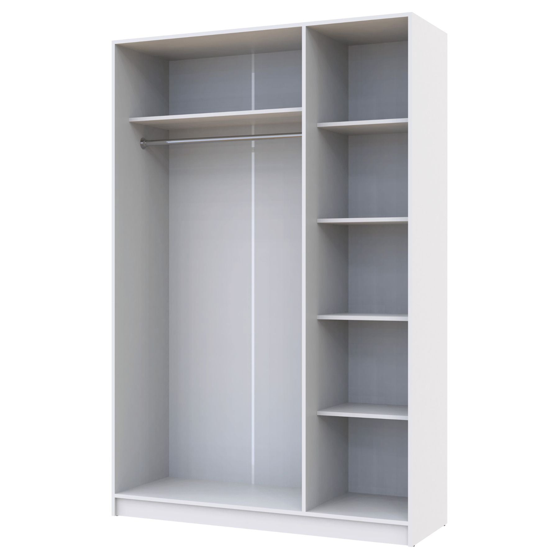 Шкаф распашной для одежды Doros Промо 135х48х204 см Белый (DRS-011204)