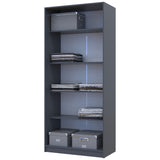 Шкаф распашной для одежды Doros Промо 90х48х204 см Графит (DRS-011199)