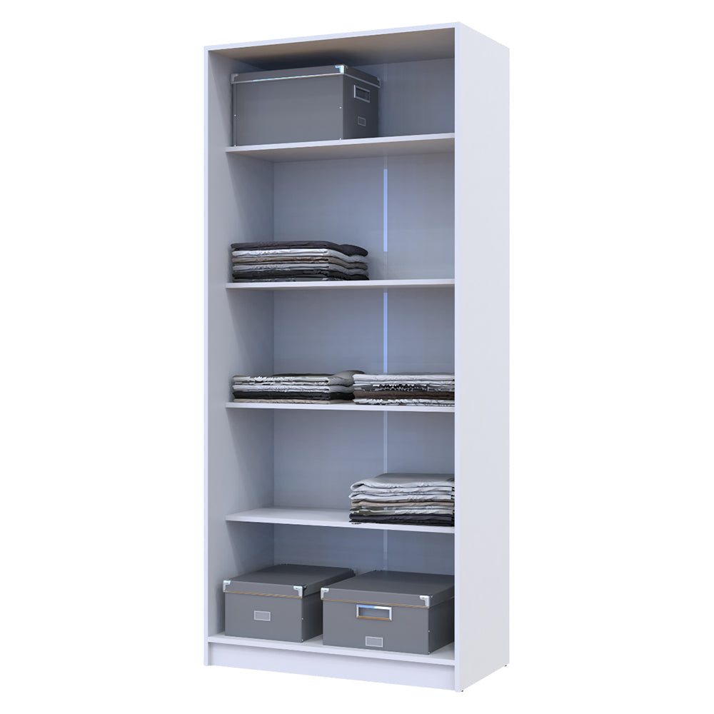 Шкаф распашной с полками Doros Промо 90х48х204 см Белый (DRS-011201)