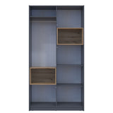 Шкаф для одежды с нишей Doros Дэйл 115,2х52х220 см Графит/Дуб евок (DRS-011281)