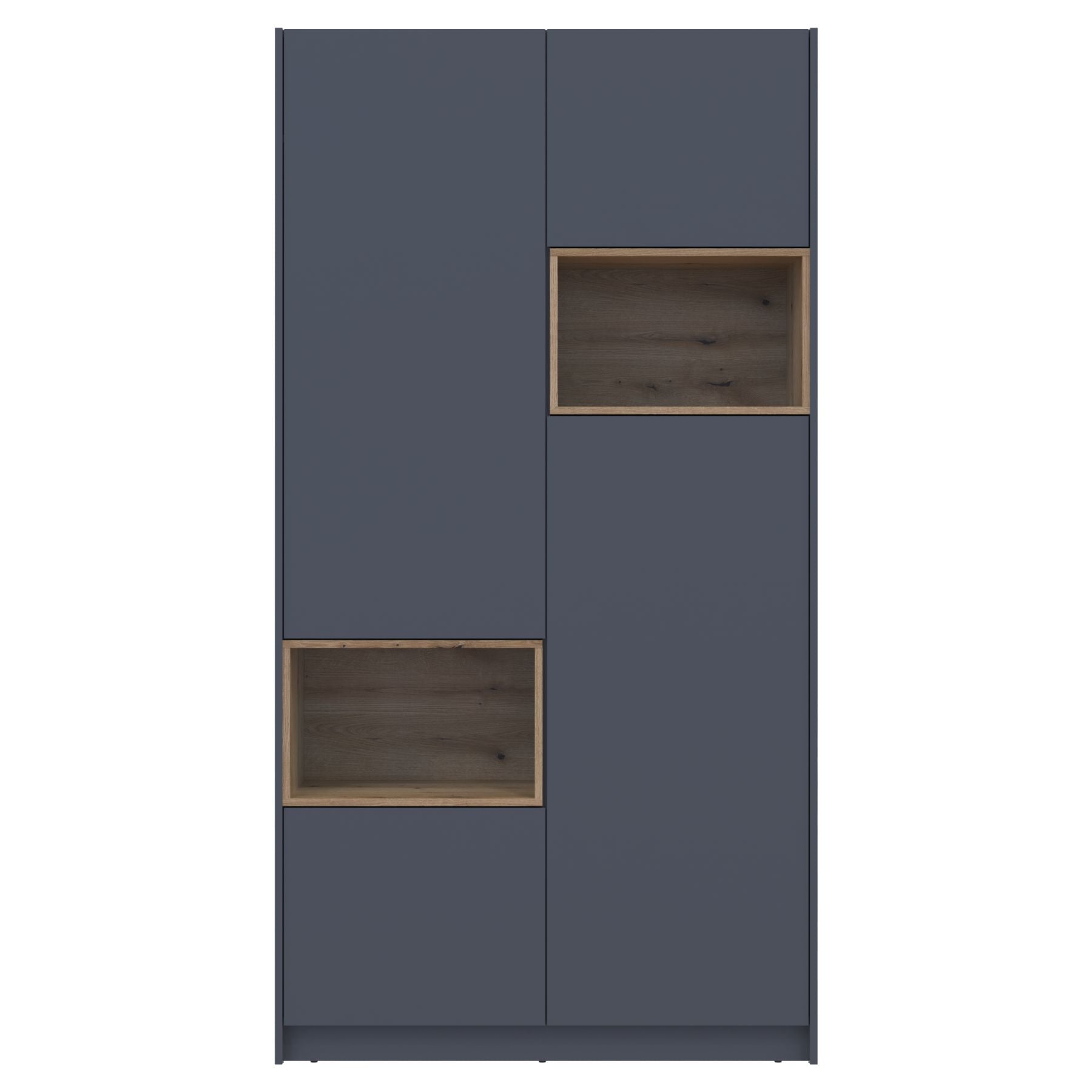 Шкаф для одежды с нишей Doros Дэйл 115,2х52х220 см Графит/Дуб евок (DRS-011281)