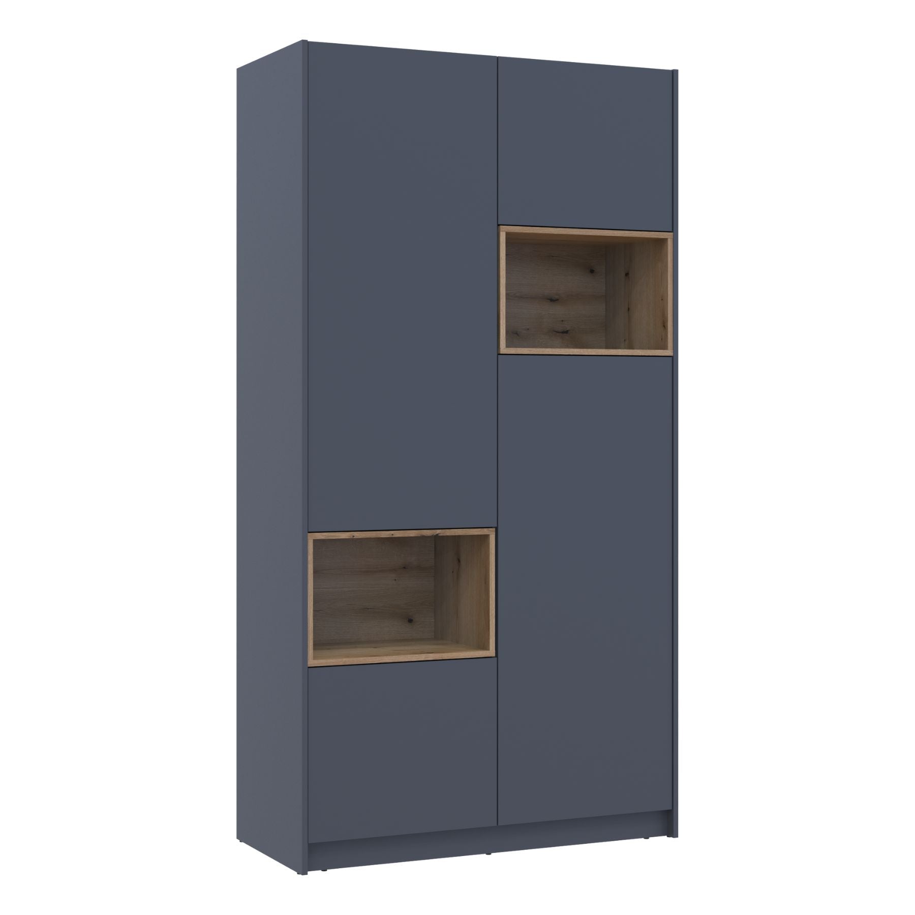 Шкаф для одежды с нишей Doros Дэйл 115,2х52х220 см Графит/Дуб евок (DRS-011281)