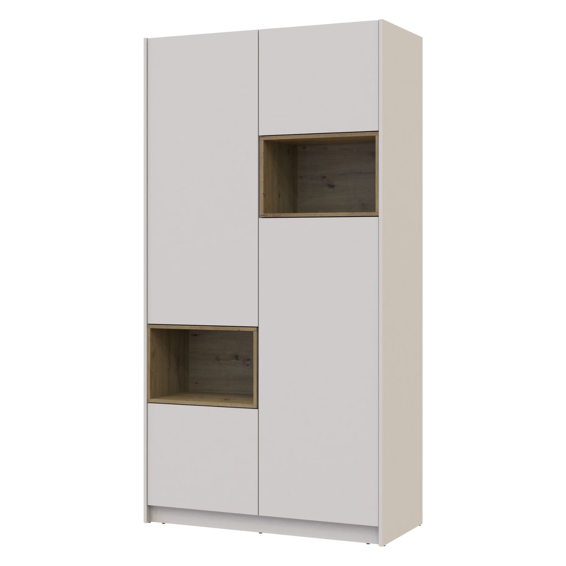 Шкаф для одежды с нишей Doros Дэйл 115,2х52х220 см Кашемир/Дуб артизан (DRS-011284)