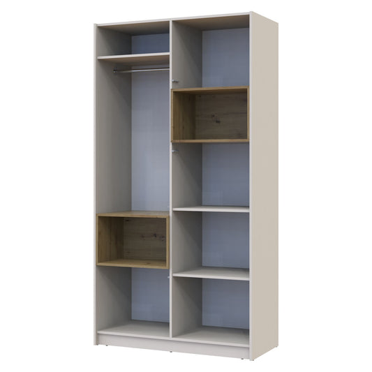 Шкаф для одежды с нишей Doros Дэйл 115,2х52х220 см Кашемир/Дуб артизан (DRS-011284)