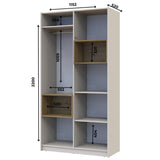 Шкаф для одежды с нишей Doros Дэйл 115,2х52х220 см Кашемир/Дуб артизан (DRS-011284)