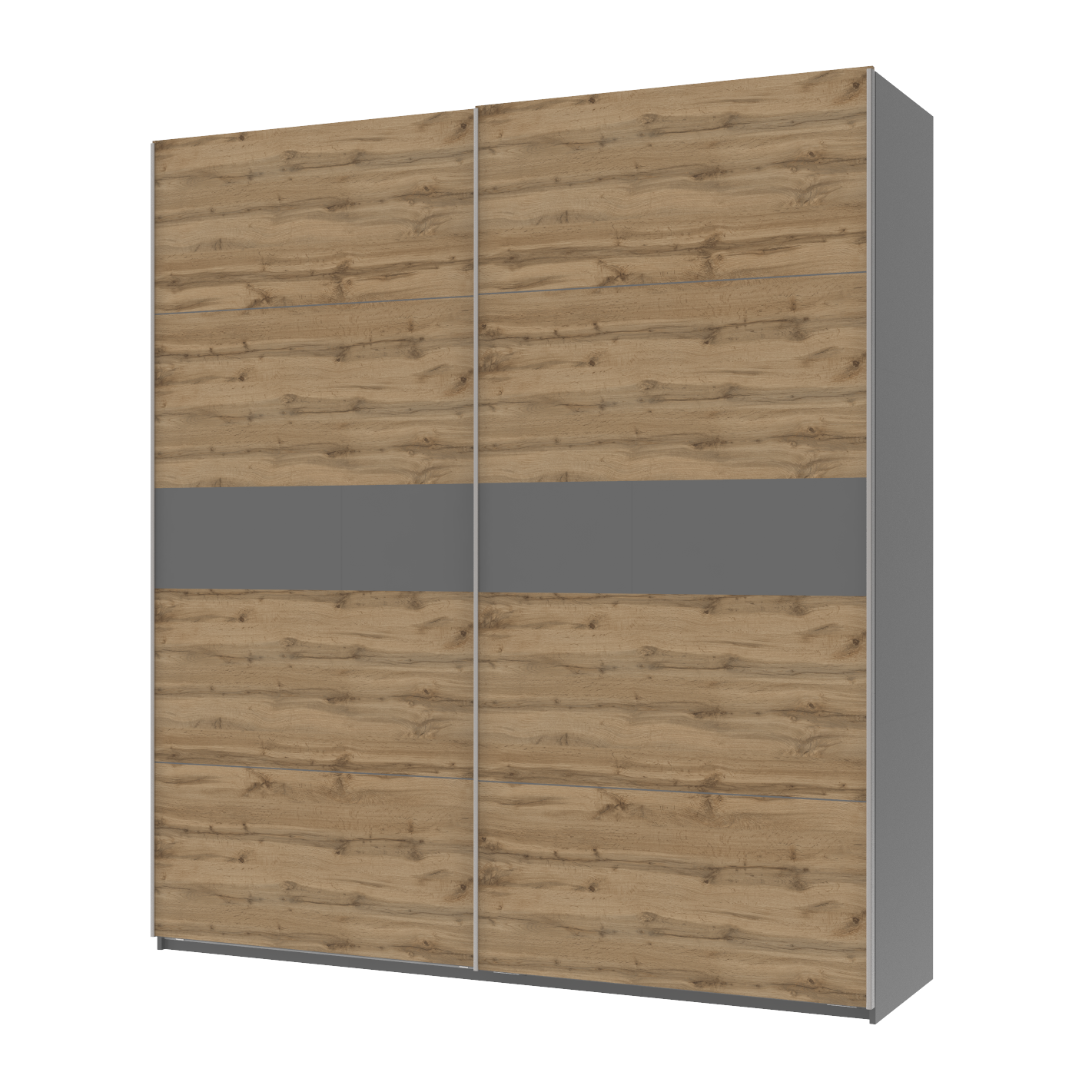 Шкаф-купе двухдверный Doros G-Caiser 220х60х240 см Графит/Тахо (DRS-011003)