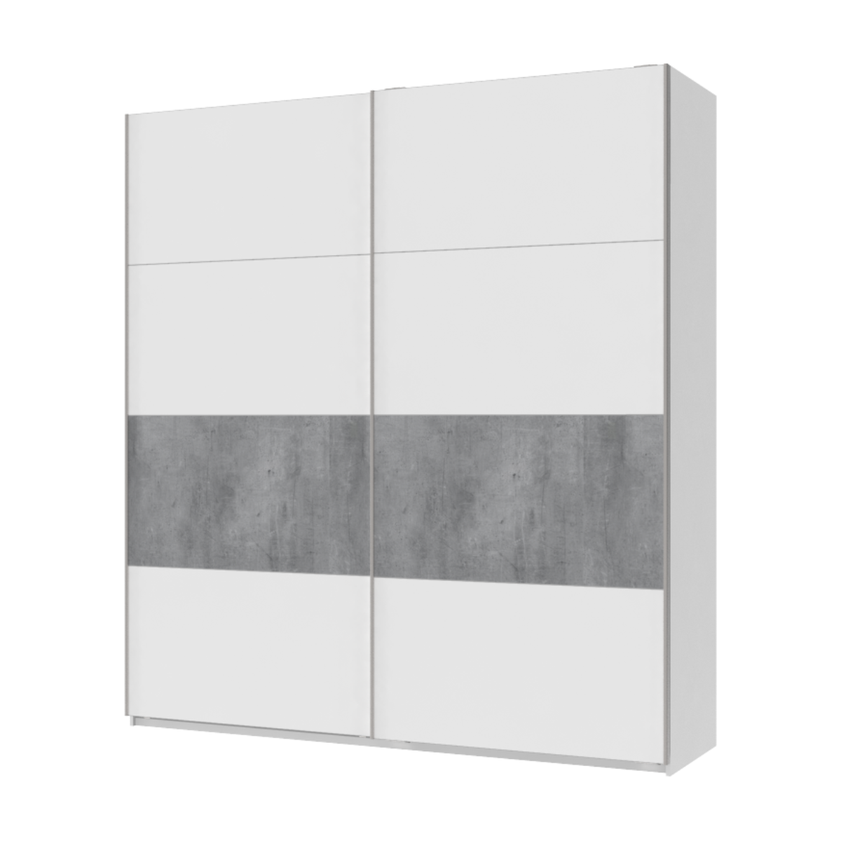 Шкаф-купе двухдверный Doros G-Caiser 220х60х240 см Белый/Бетон (DRS-011006)
