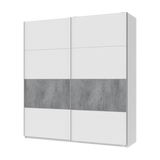Шкаф-купе двухдверный Doros G-Caiser 220х60х240 см Белый/Бетон (DRS-011006)