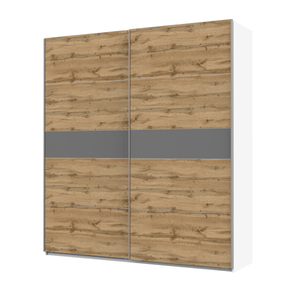 Шкаф-купе двухдверный Doros G-Caiser 220х60х240 см Белый/Тахо/Графит (DRS-011010)