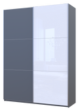 Шкаф-купе двухдверный Doros G-Caiser 180х60х240 см Графит/1 Белое стекло (DRS-011036)