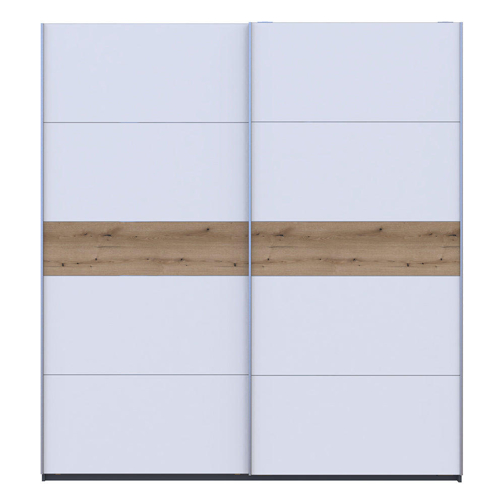 Шкаф-купе двухдверный Doros G-Caiser 220х60х240 см Графит/Белый/Дуб евок (DRS-011230)