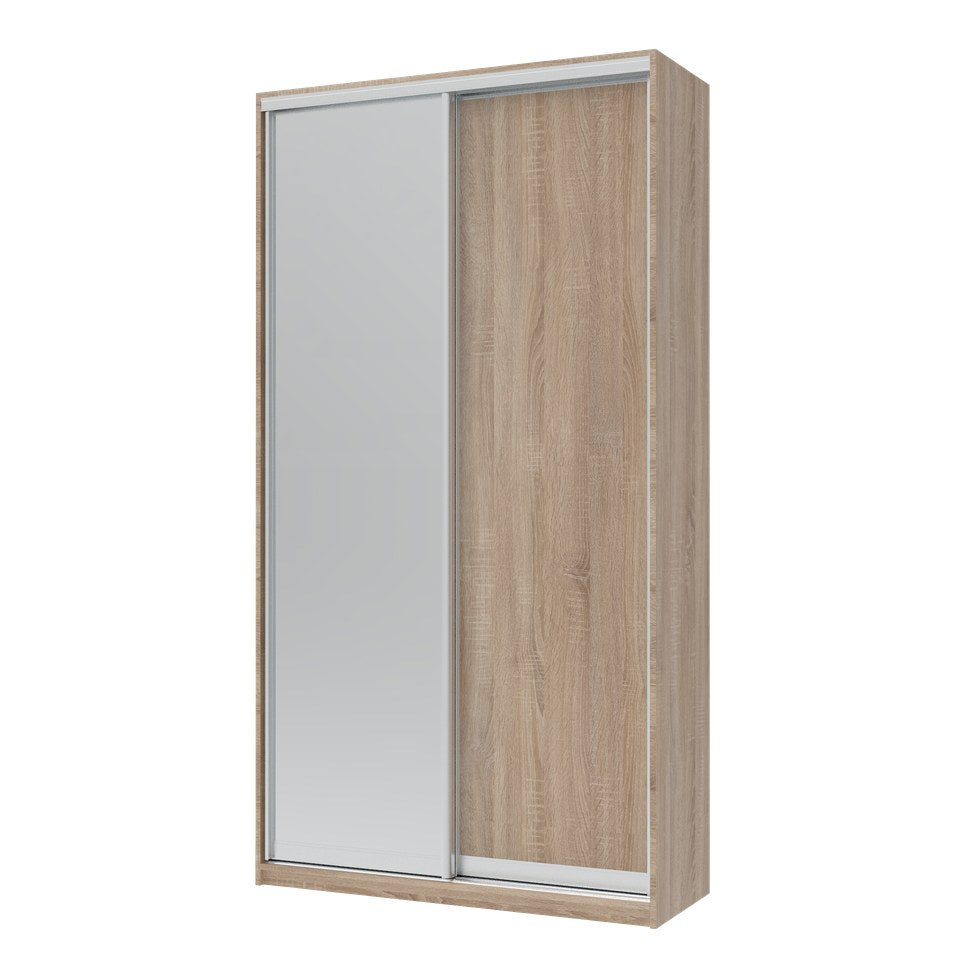 Шкаф-купе двухдверный Doros Сити Лайт 120х60х225 см Дуб сонома/1 Зеркало (DRS-011081)