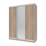 Шкаф-купе трехдверный Doros Сити Лайт 180х60х225 см Дуб сонома/1 Зеркало (DRS-011089)