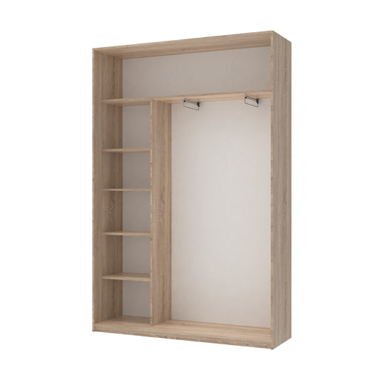 Шкаф-купе двухдверный Doros Сити Лайт 150х45х225 см Дуб сонома (DRS-011092)