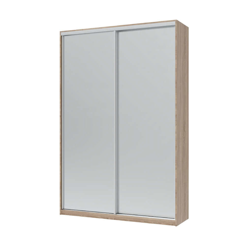 Шкаф-купе двухдверный Doros Сити Лайт 150х45х225 см Дуб сонома/2 Зеркала (DRS-011087)