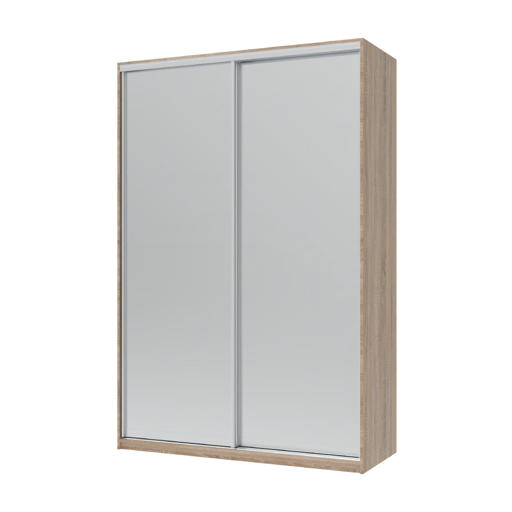 Шкаф-купе двухдверный Doros Сити Лайт 150х60х225 см Дуб сонома/2 Зеркала (DRS-011088)