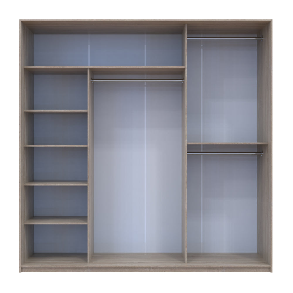 Шкаф-купе трехдверный Doros Сити Лайт 225х60х225 см Дуб сонома (DRS-011099)