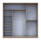 Шкаф-купе трехдверный Doros Сити Лайт 225х60х225 см Дуб сонома (DRS-011099)