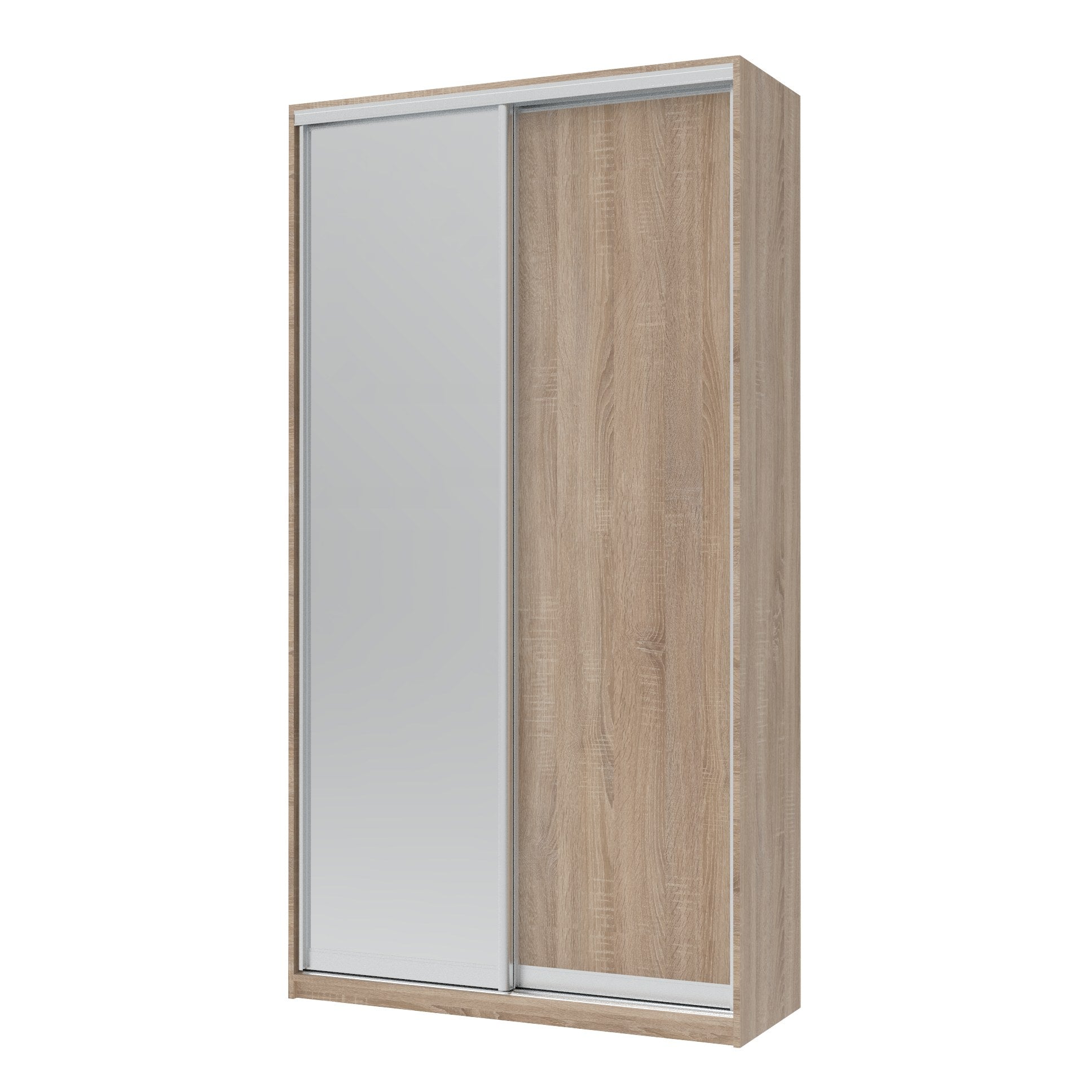 Шкаф-купе двухдверный Doros Сити Лайт 120х45х225 см Дуб сонома/1 Зеркало (DRS-011080)