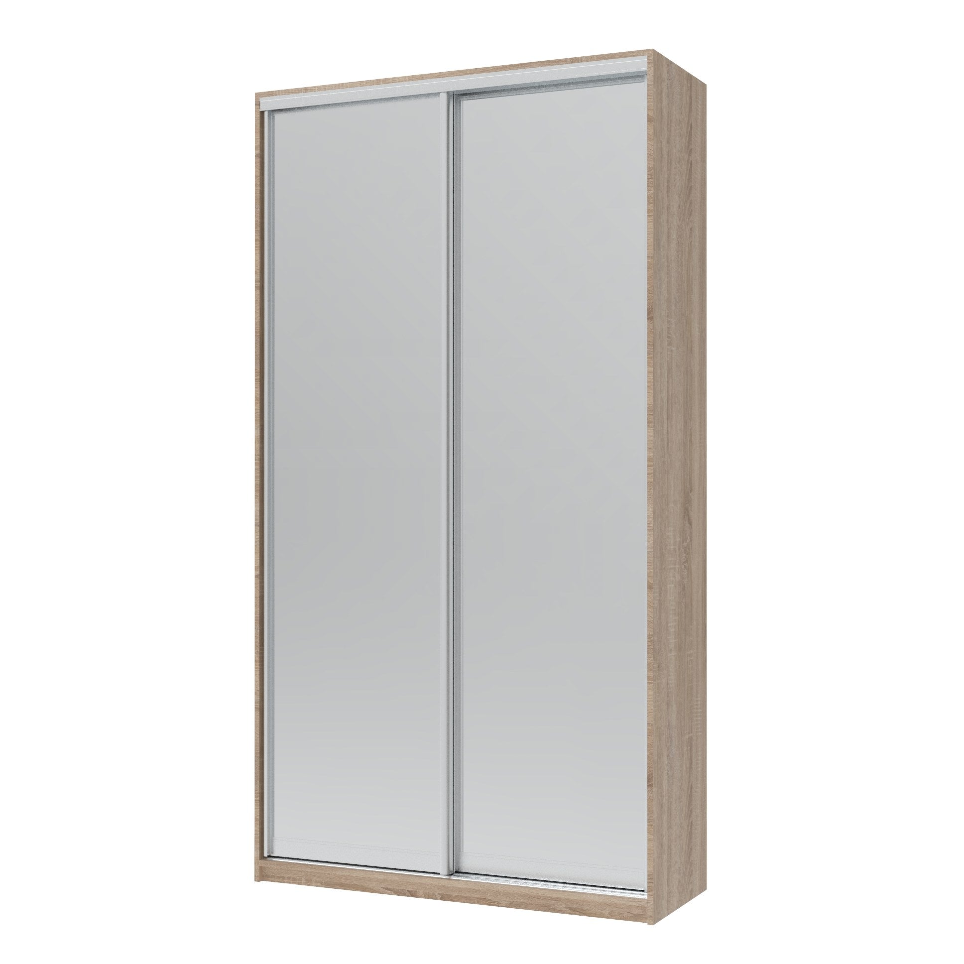 Шкаф-купе двухдверный Doros Сити Лайт 120х45х225 см Дуб сонома/2 Зеркала (DRS-011085)