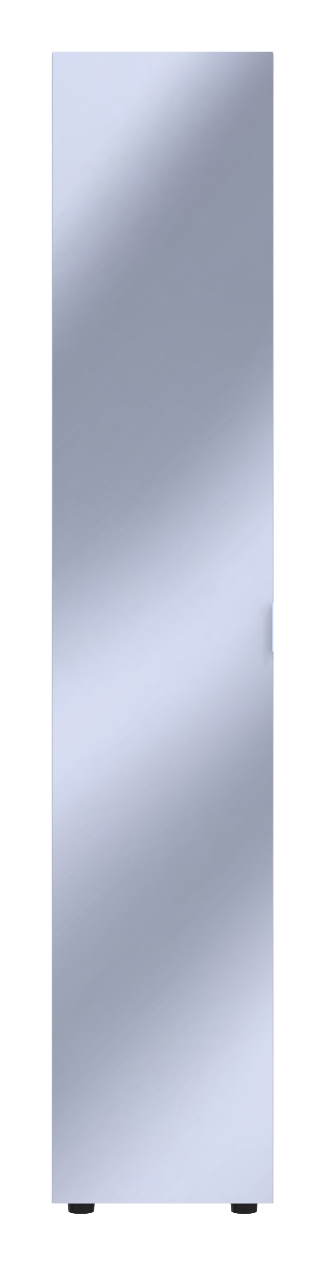 Шкаф-пенал с зеркалом Doros Гелар 39х49,5х203,4 см Белый (DRS-011129)