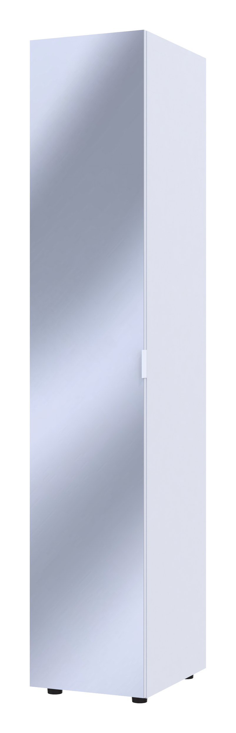 Шкаф-пенал с зеркалом Doros Гелар 39х49,5х203,4 см Белый (DRS-011129)