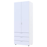 Шкаф распашной для одежды Doros Гелар 77,5х49,5х203,4 см Белый (DRS-011103)