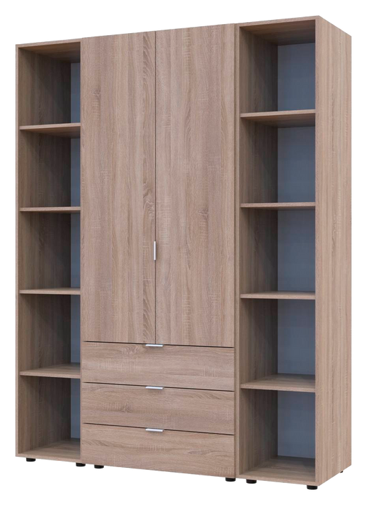 Комплект шкафов для одежды Doros Гелар (3 шт.) 153,9х49,5х203,4 см Дуб сонома (DRS-011144)