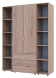 Комплект шкафов для одежды Doros Гелар (3 шт.) 153,9х49,5х203,4 см Дуб сонома (DRS-011144)
