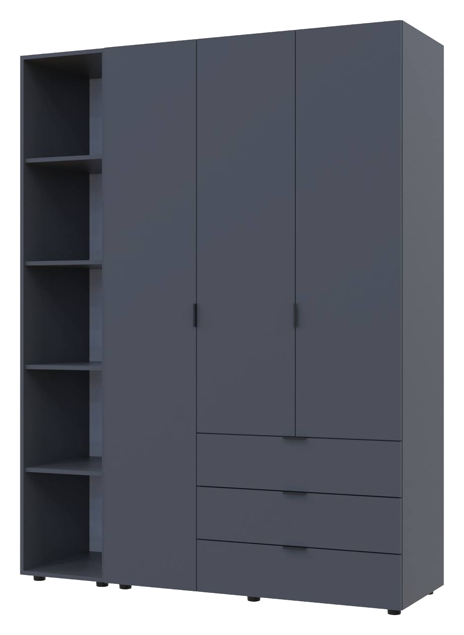 Комплект шкафов для одежды Doros Гелар (2 шт.) 154,4х49,5х203,4 см Графит (DRS-011147)