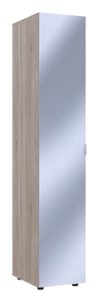 Шкаф-пенал с зеркалом Doros Гелар 39х49,5х203,4 см Дуб сонома (DRS-011131)